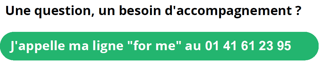 Téléphone service FOR ME services inclus dans vos garanties de santé utilise pour s'organiser pour la rentrée
